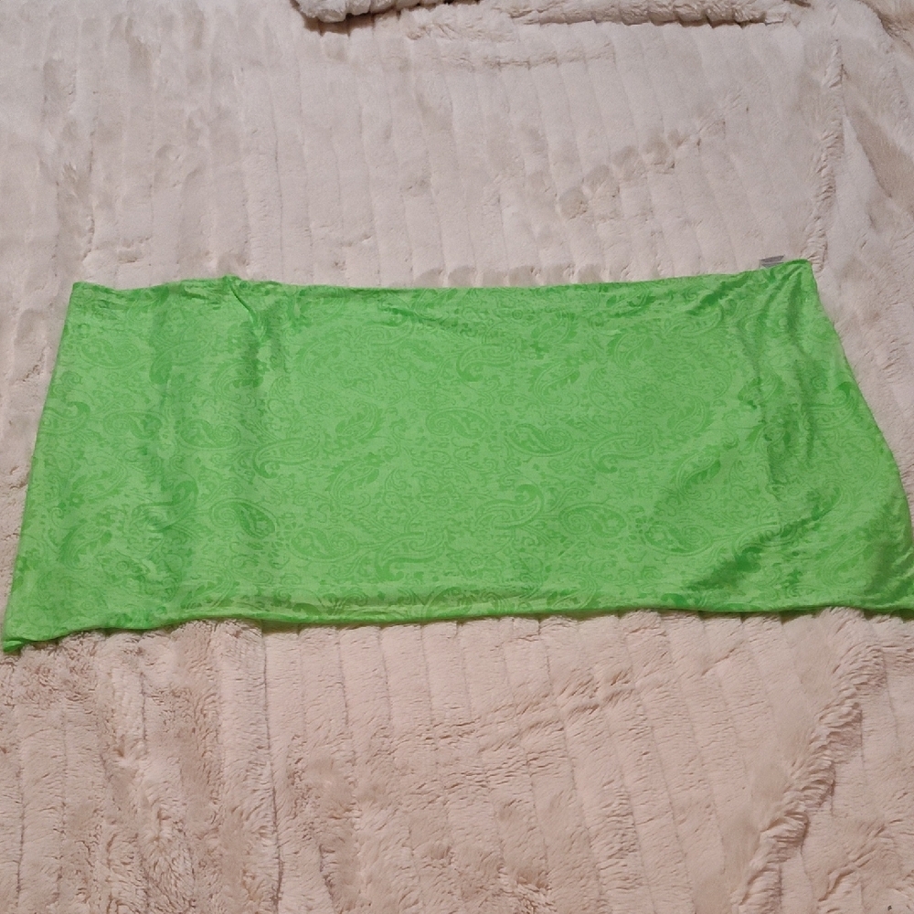 Green Patterned Multi-Use Infinity Women's Scarf - image 2